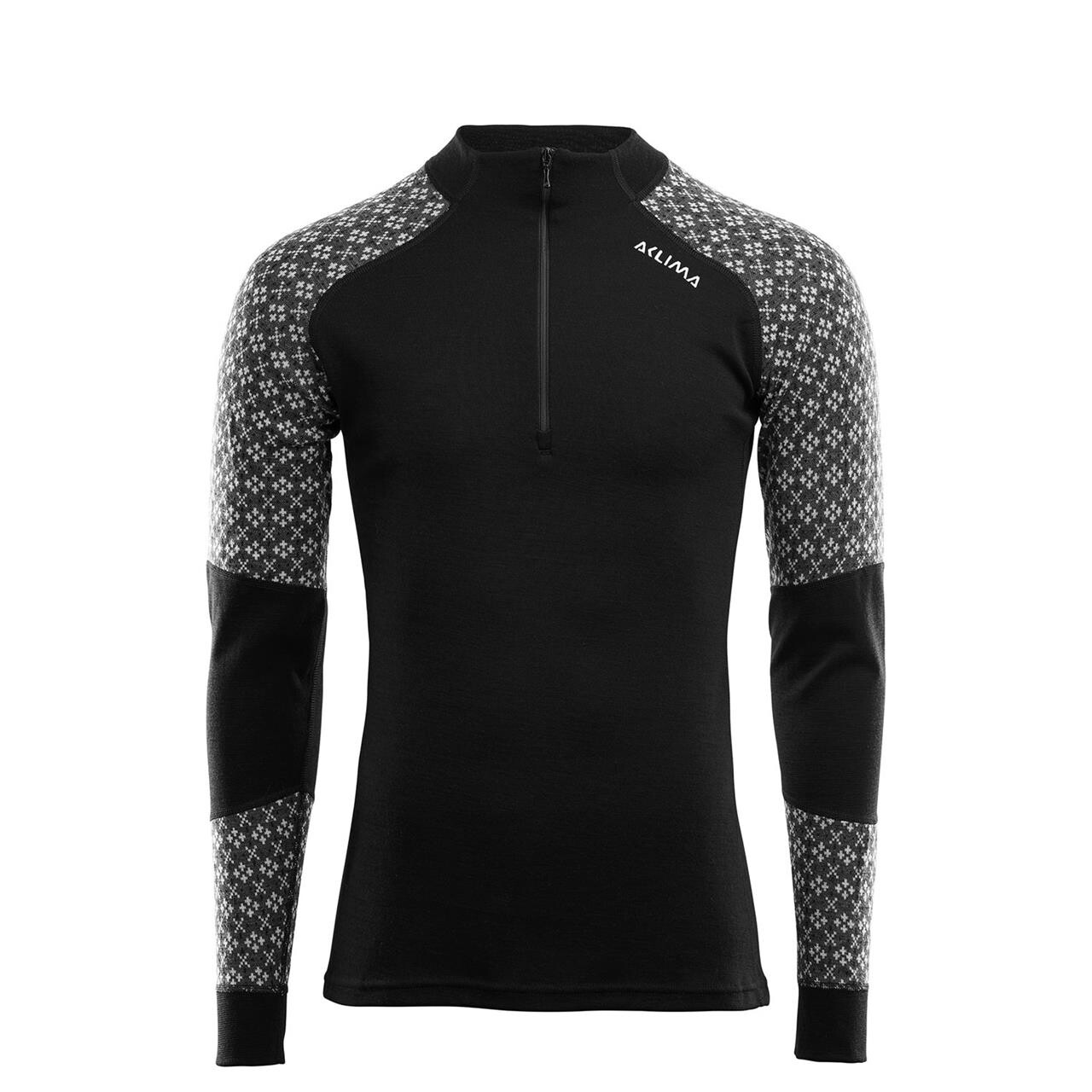 Aclima Mens Designwool Glitre Mock Neck  Grå  Alm  Xx-large