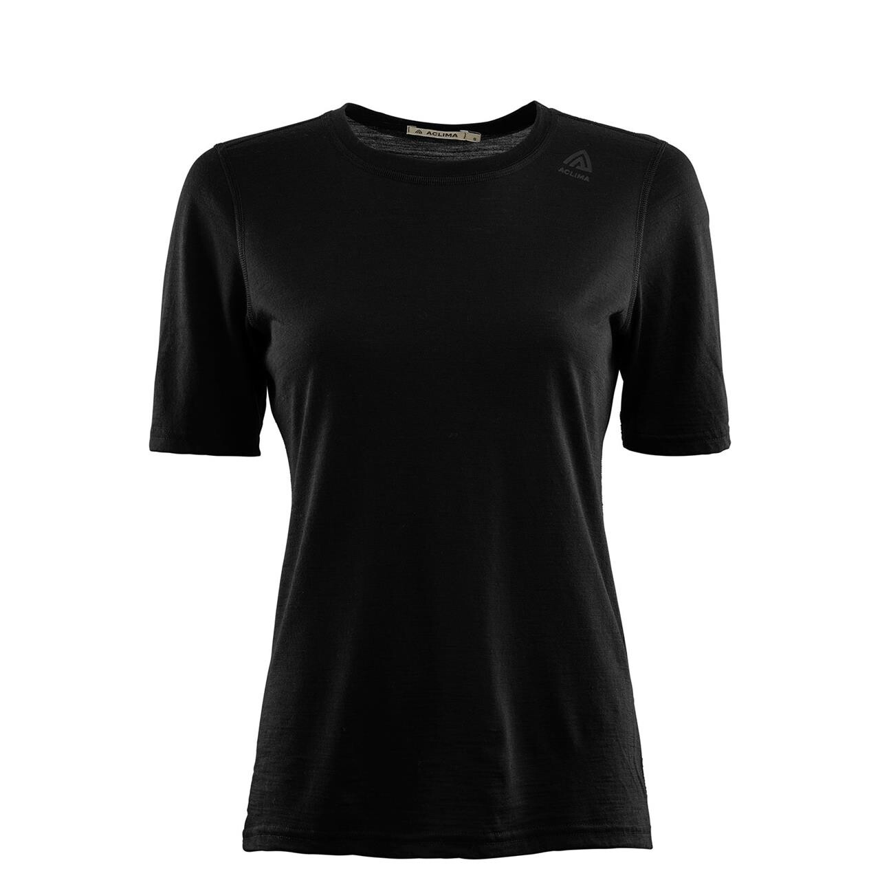 Aclima Womens Lightwool Undershirt Tee  Sort  Jet Black  Xxx-large