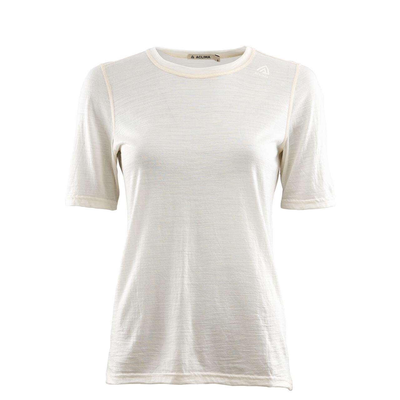 Aclima Womens Lightwool Undershirt Tee  Hvid  Nature  Xx-large