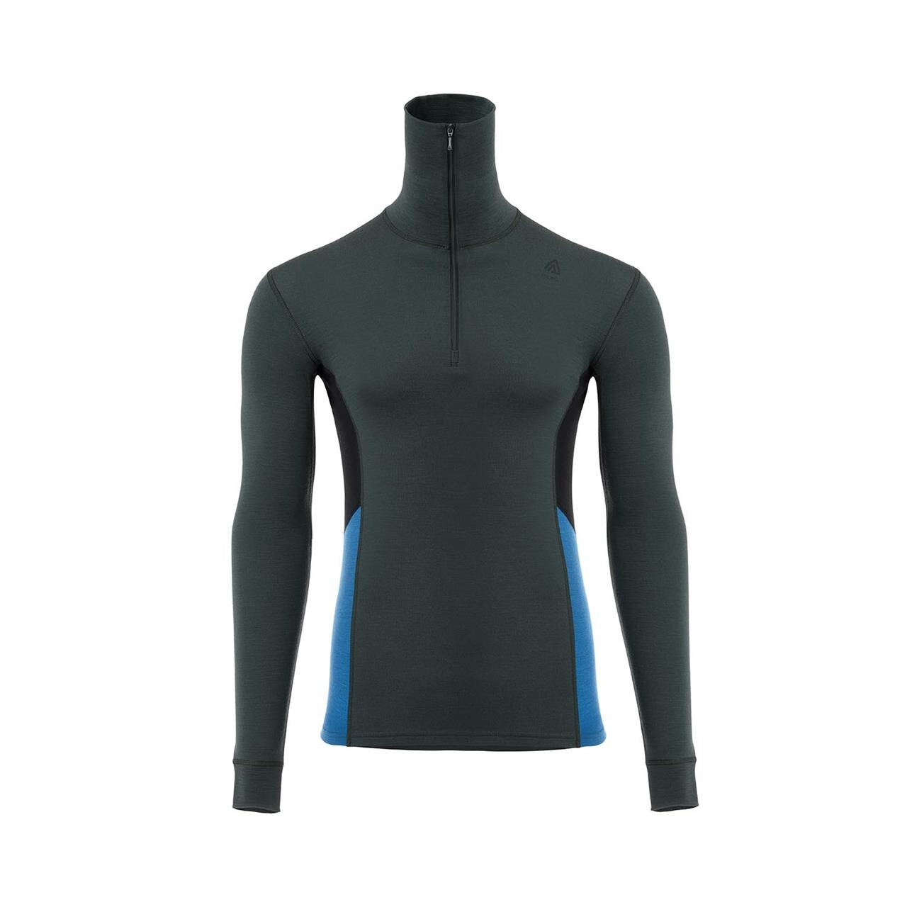Aclima Mens Warmwool Polo  Grøn  Green Gables Corsair Jet Black  Xx-large