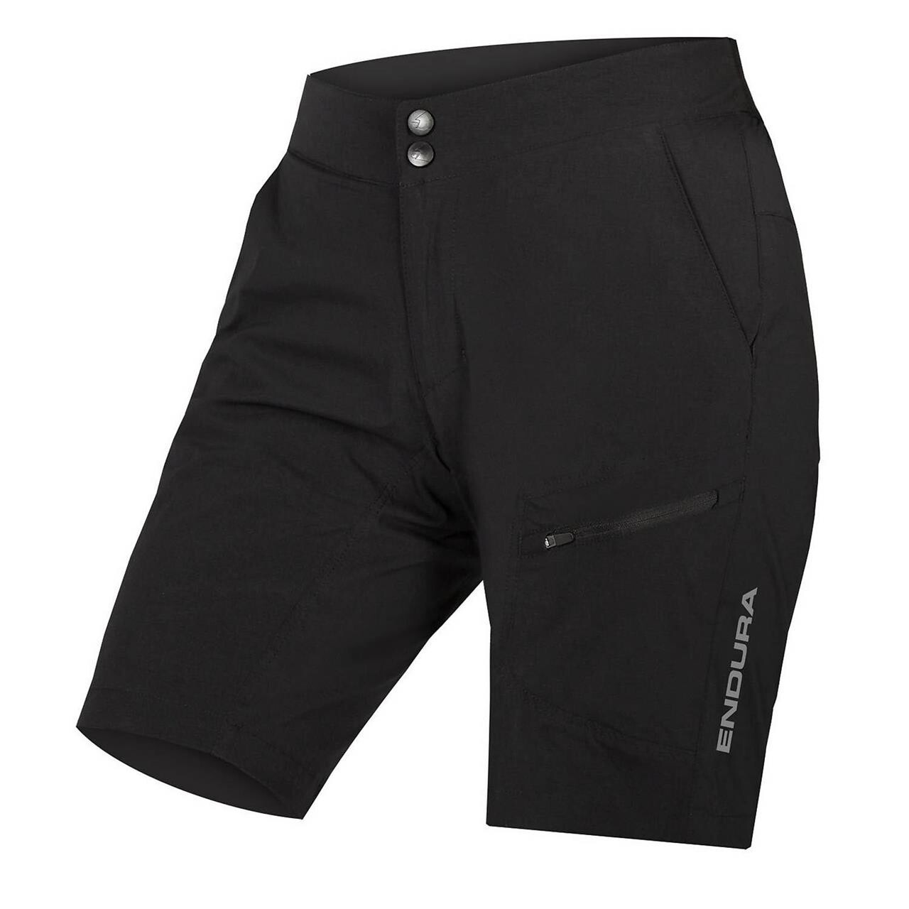 Endura Womens Hummvee Short With Liner  Sort  Black  X-large