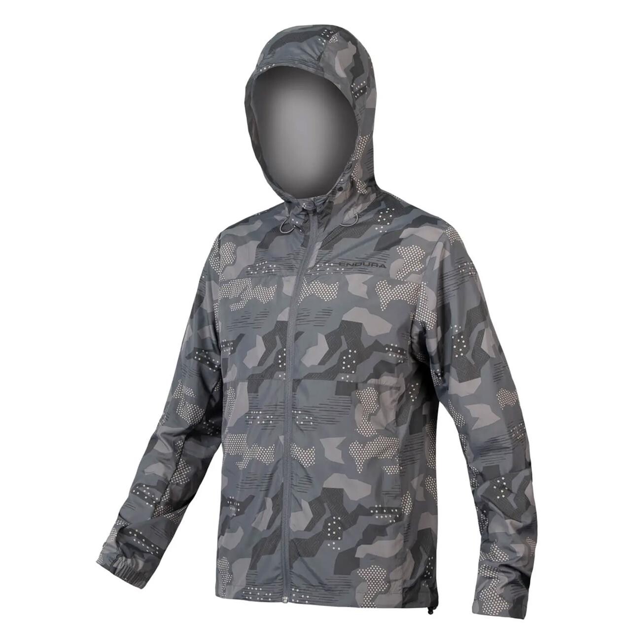 Endura Mens Hummvee Windproof Shell Jacket  Grå  Greycamo  Medium