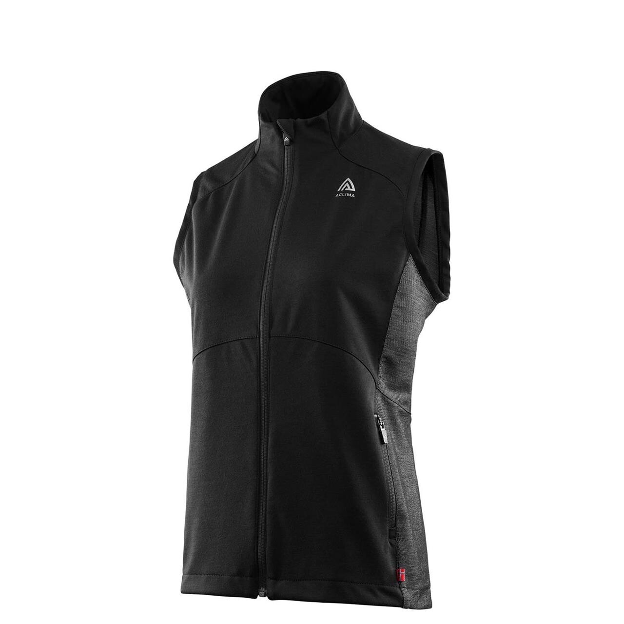 Aclima Womens Flexwool Sports Vest  Sort  Jet Black  X-large