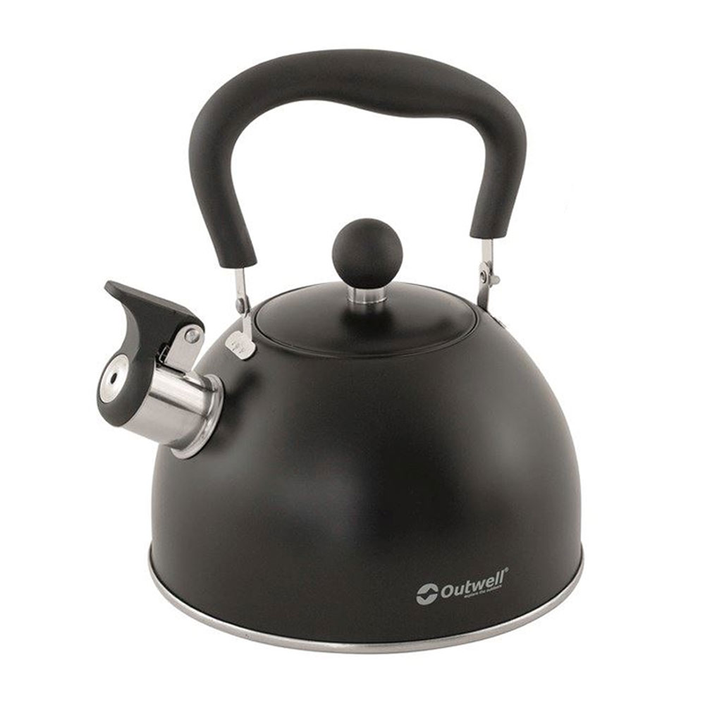 Fløjtekedel I Rustfrit Stål  1 8 Liter - Sort