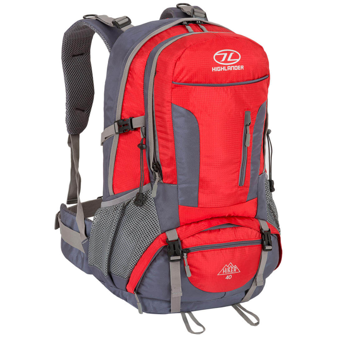 Hiker Rygsæk - 40 Liter - Rød