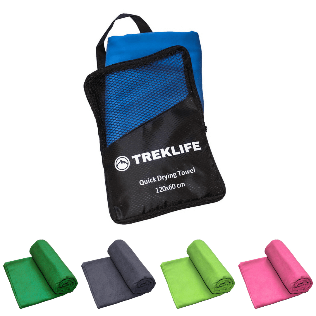 Hurtigtørrende Microfiber Håndklæde - 120x60 Cm - Treklife