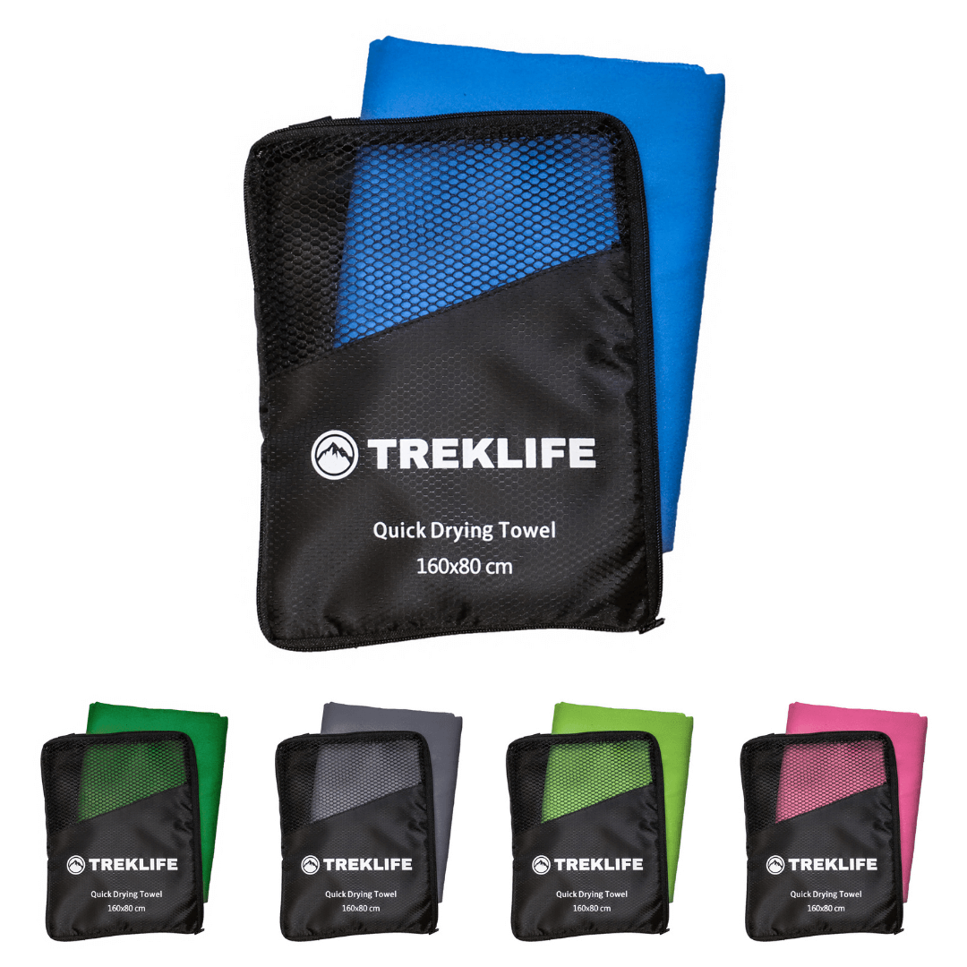 Hurtigtørrende Microfiber Håndklæde - 160x80 Cm - Treklife