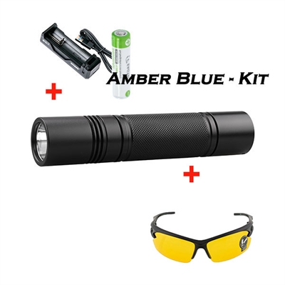 Amber Blue Ravlygte - Kit