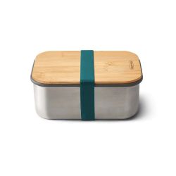 Black   Blum Stainless Steel Sandwich Box Large - Ocean - Str  1250ml - Madkasse