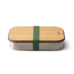 Black   Blum Stainless Steel Sandwich Box Small - Olive - Str  900ml - Madkasse