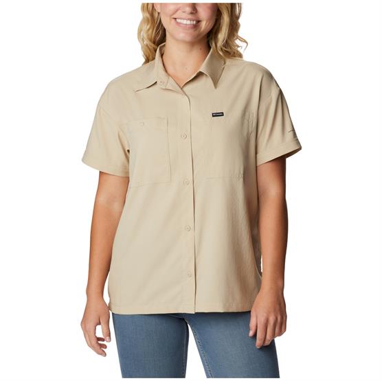 Columbia Silver Ridge Utility S S Shirt Womens  Ancient Fossil