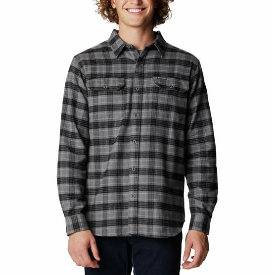 Columbia Flare Gun Utility L S Shirt Mens  City Grey