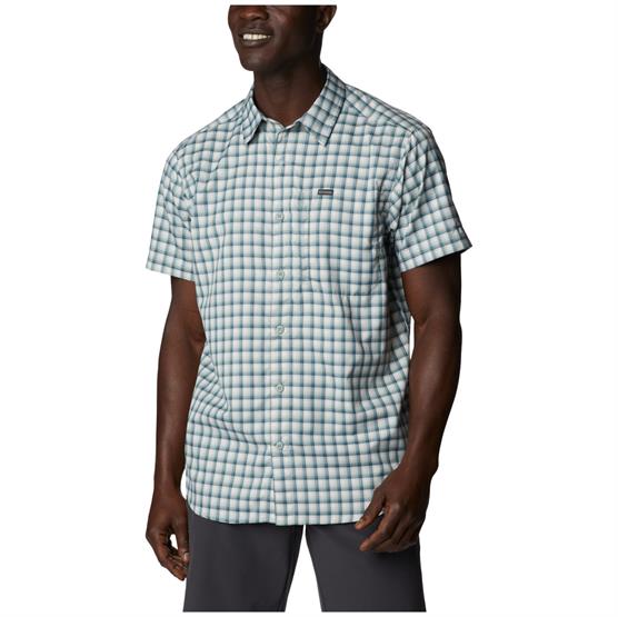 Columbia Silver Ridge Utility Ss Shirt Mens  Niagara Plaid