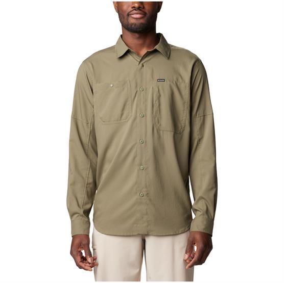 Columbia Silver Ridge Utility Lite L S Mens  Stone Green