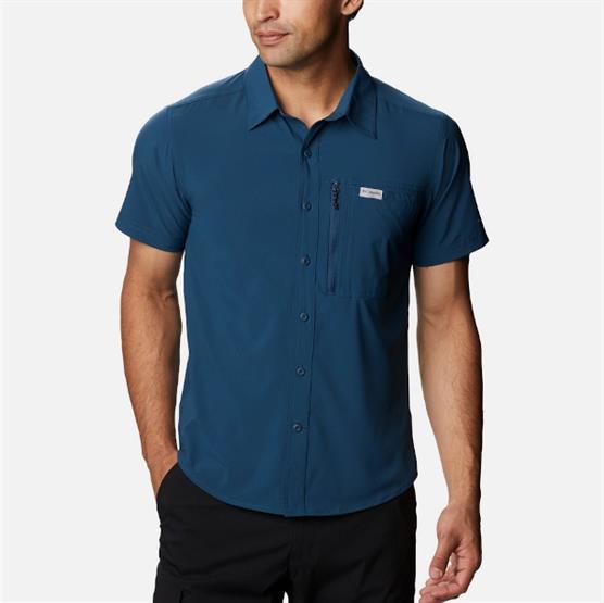 Columbia Triple Canyon Solid S S Ii Mens  Petrol Blue