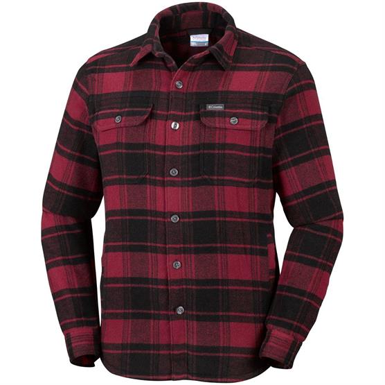 Columbia Windward Iv Shirt Jacket Mens  Red Element Plaid