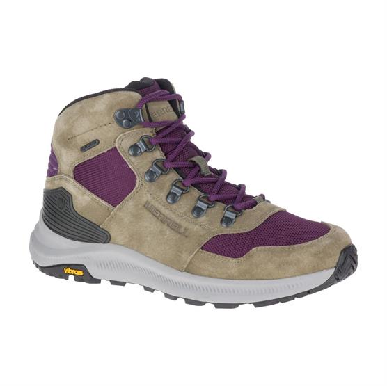 Merrell Ontario 85 Mesh Mid Wp Womens  Olive   Blackberry
