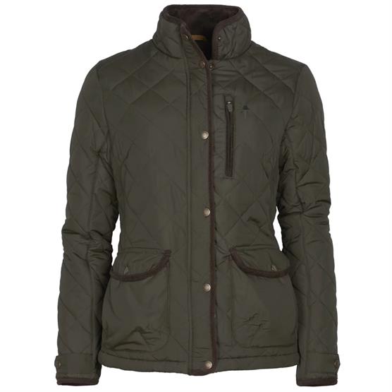 Pinewood Nydala Classic Quiltet Jakke Womens  Moss Green
