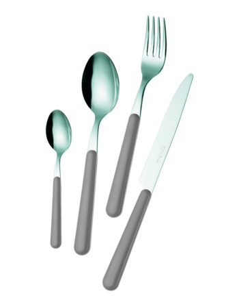 Bestiksæt  Brezza  16 Dele Grå