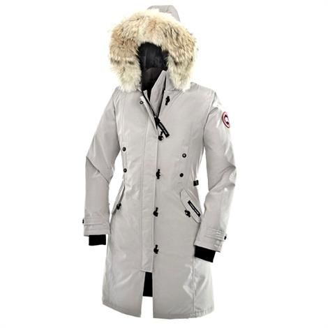 Canada Goose Ladies Kensington Parka  Light Grey