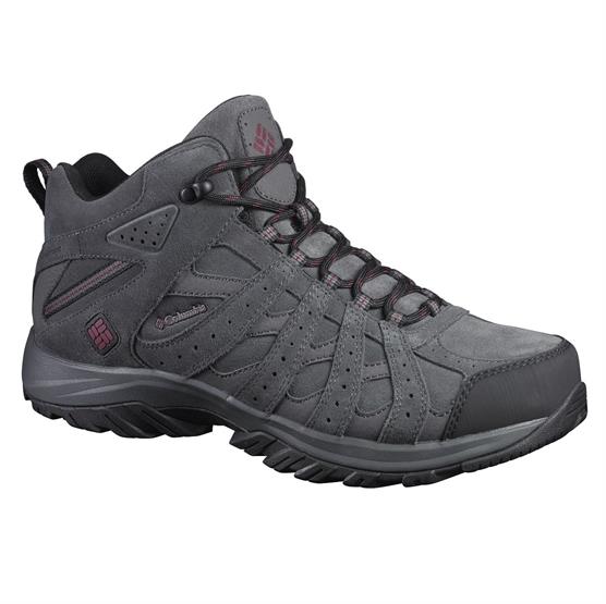 Columbia Canyon Point Mid Leather Omni-tech Mens  Dark Grey