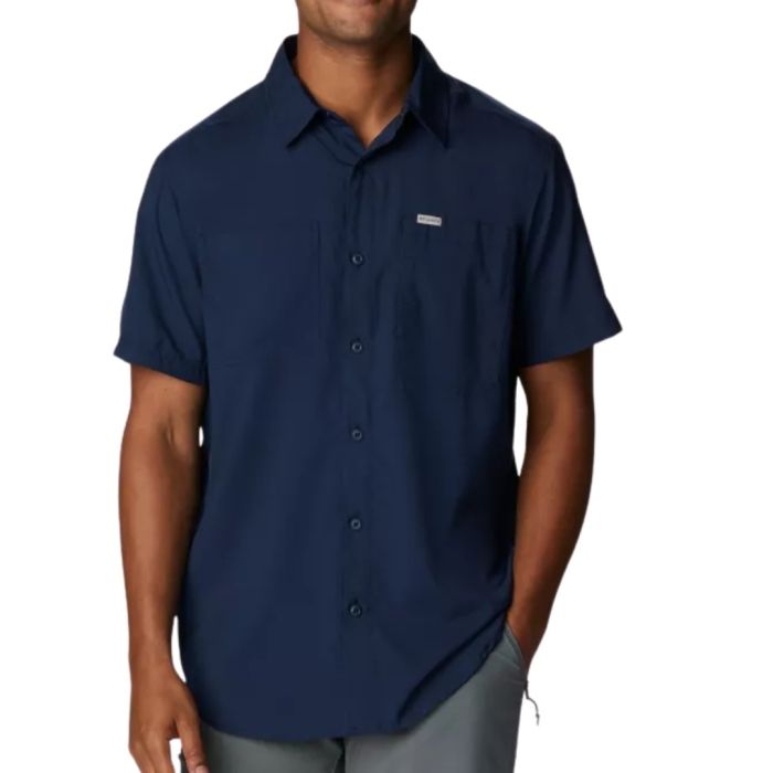 Columbia Silver Ridgeâ  Utility Lite Ss Collegiate Navy