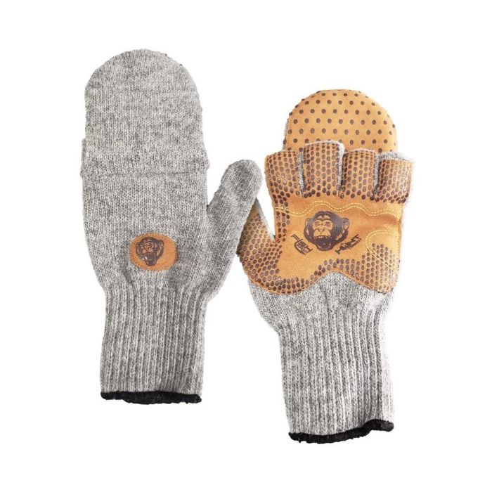 Fish Monkey Wooly Mitten Handske Grey