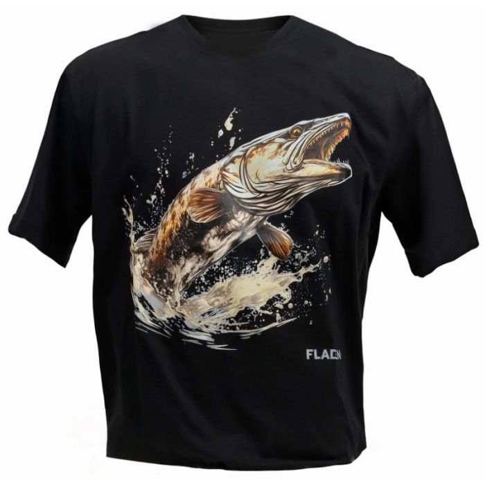 Fladen Pike Hunter  -shirt Sort