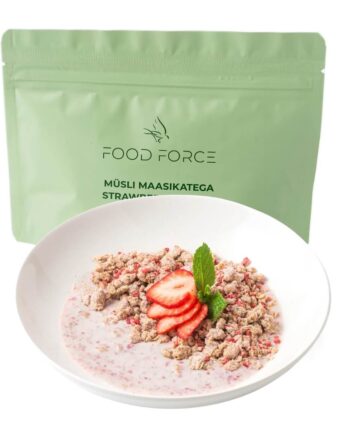 Frysetørret Mad Granola Muesli Med Jordbær