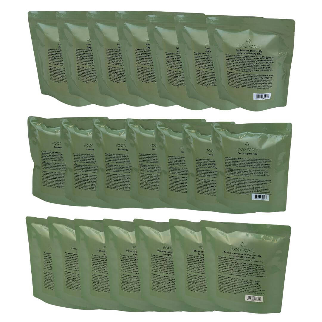 Frysetørret Mad   Prs     Dage