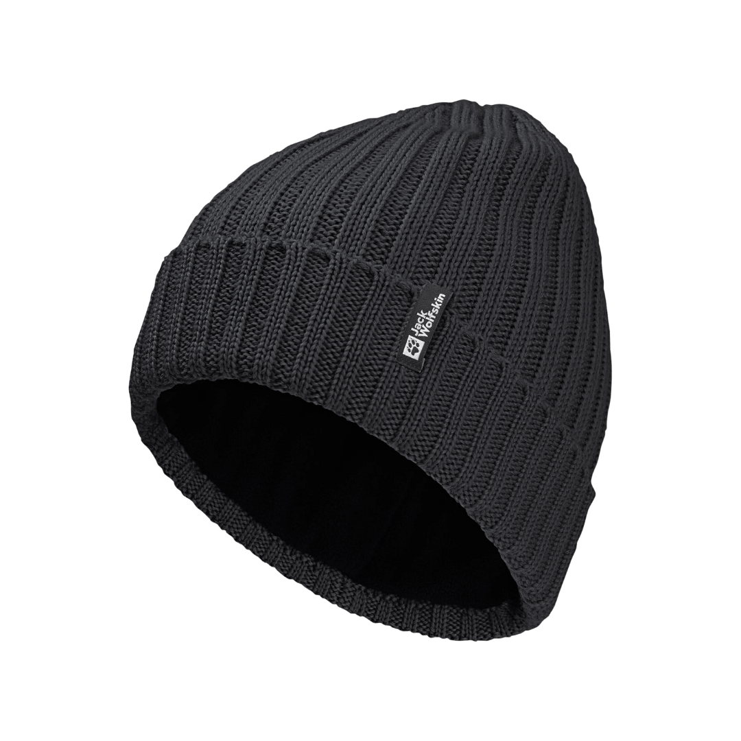Hue Jack Wolfskin Rib Knit Beanie Sort