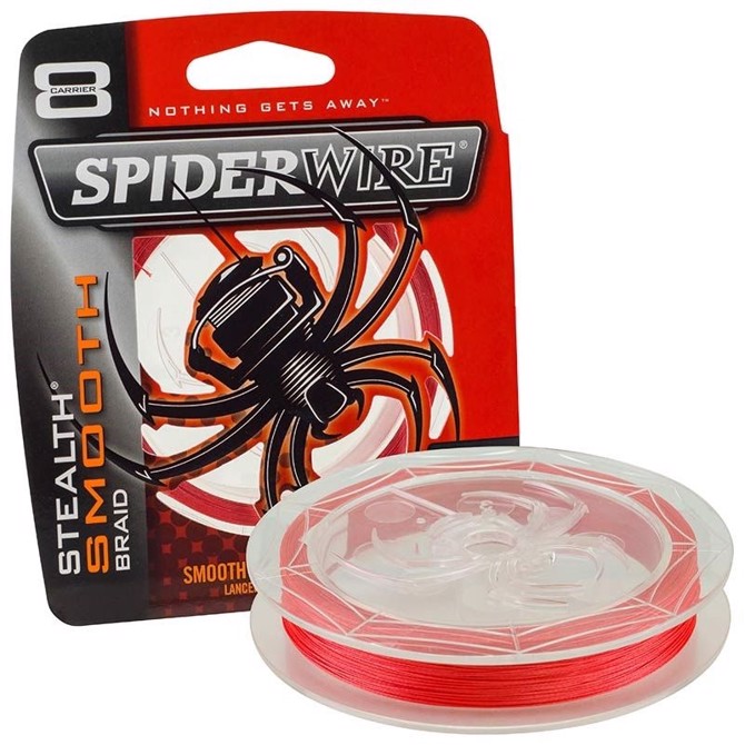 Spiderwire Stealth 240m Rød    40 Mm   49   Kg Fletline   Fireline