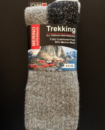 Charm Rag Merino Trekking Sokker Sort 39-42