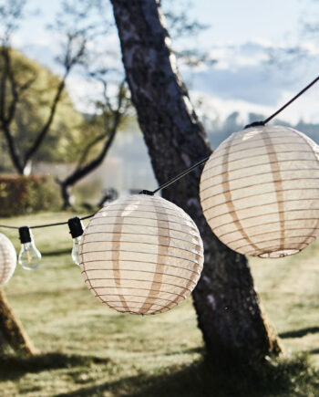 House Doctor Lampeskærme Til Lyskæde 10 Stk Soni  Sand  :20 Cm