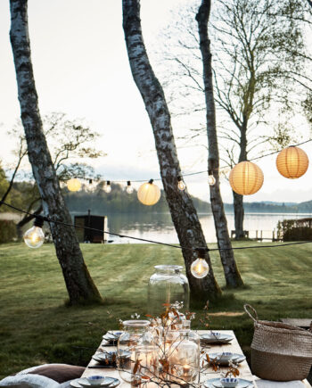 House Doctor Lampeskærme Til Lyskæde 10 Stk Soni  Sand  :15 Cm