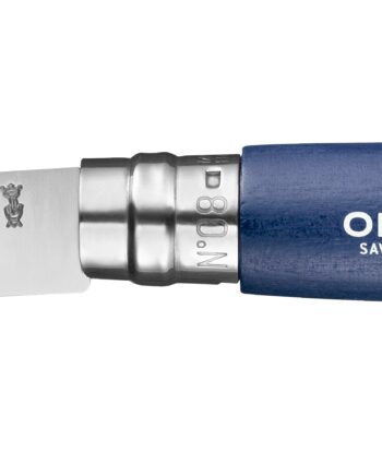 Opinel     Stainless     Cm     Læderstrop  Dark Blue