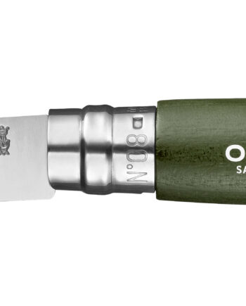 Opinel     Stainless     Cm     Læderstrop  Khaki
