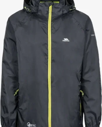 Trespass Qikpac Regnjakke Black Yellow Xx