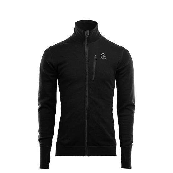 Aclima Doublewool Jacket Mens  Jet Black   Marengo