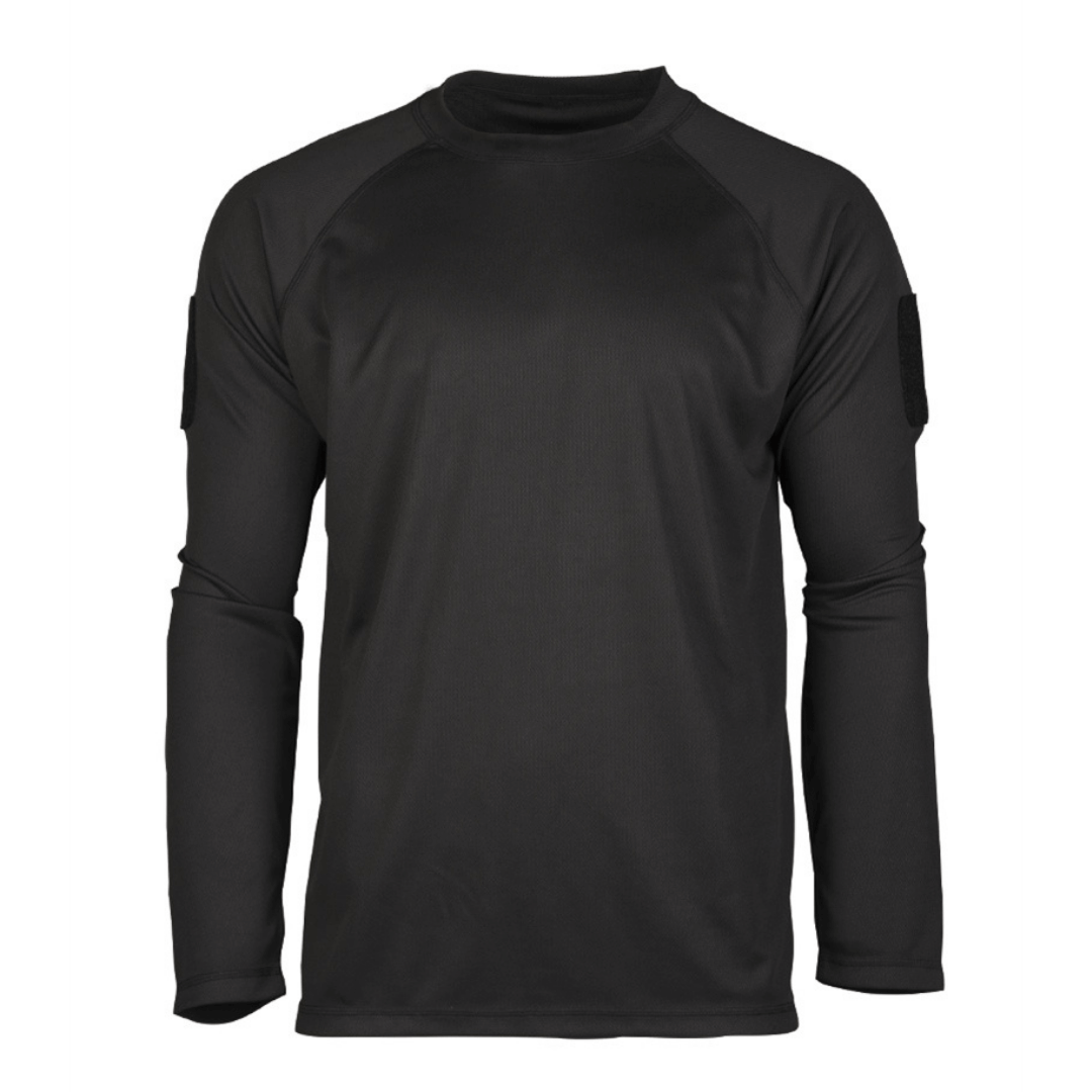 -shirt Langærmet Tactical Quickdry Sort